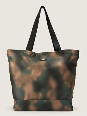 PINK Victoria's Secret Camo Tote Bag  with Black Trim